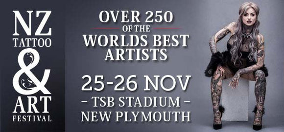 Order your tattoo supplies now for the NZ Tattoo & Art Festival
